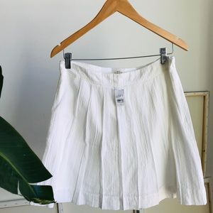 Ann Taylor Loft Mini White Skirt.